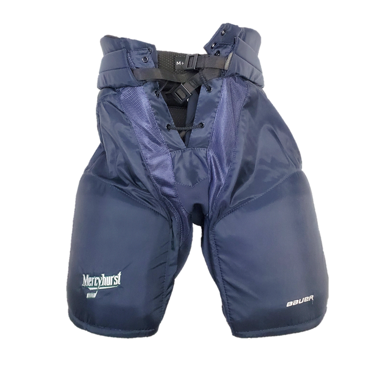 Bauer Supreme - Pantalon de hockey NCAA Pro Stock pour femme (bleu marine)